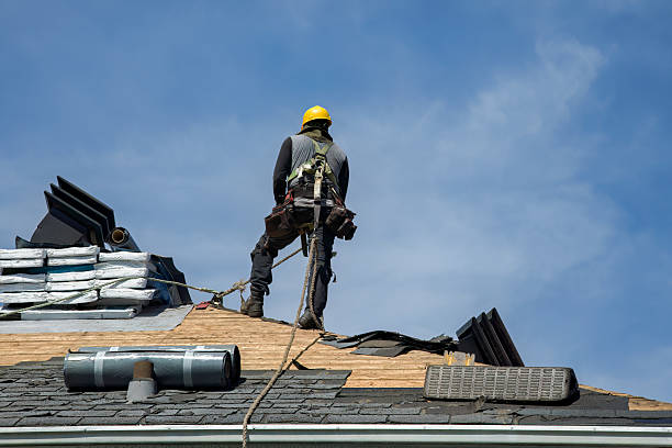 Professional Storm Damage Roof Repair technician working in Victor, MT